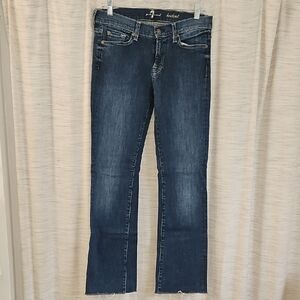 7 For All Mankind Dark Blue Boot Cut Jeans Size 30